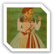 A painting of a person holding flowersDescription automatically generated with low confidence