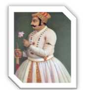 A painting of a person holding a flowerDescription automatically generated